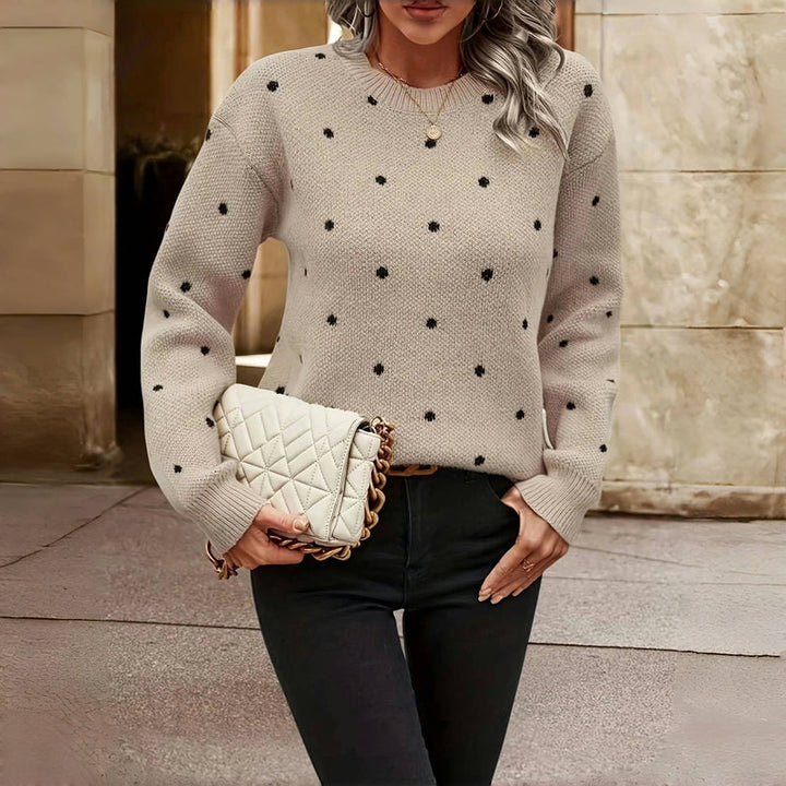 Olivia – Polka Dot Knitted Sweater