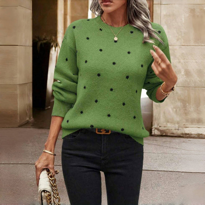 Olivia – Polka Dot Knitted Sweater