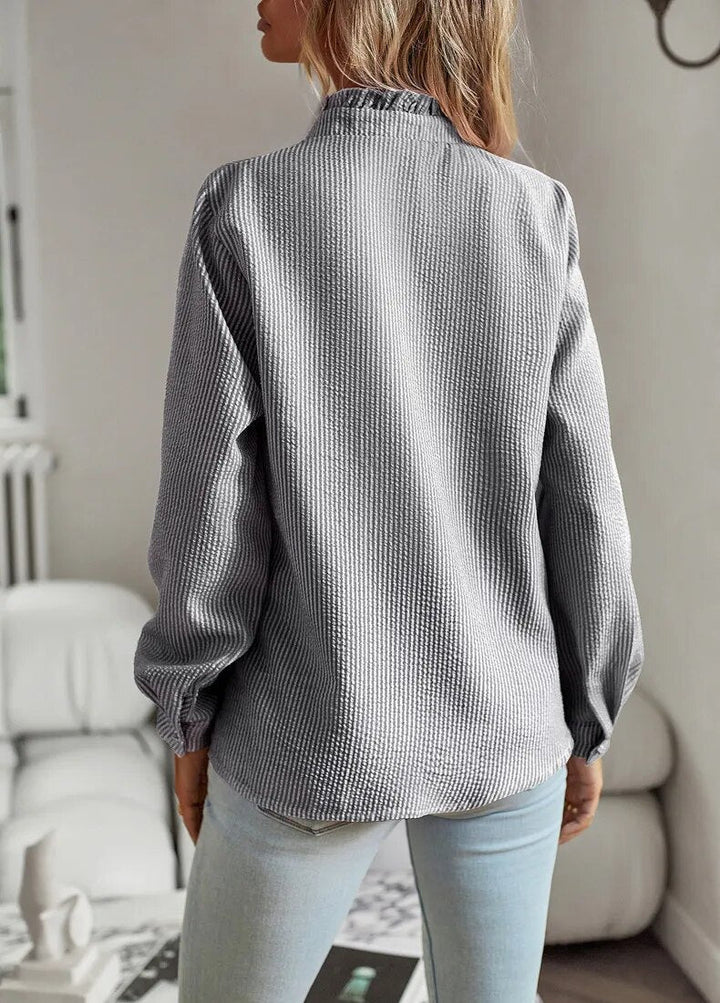 Aurora - Ruffle Long Sleeve Blouse