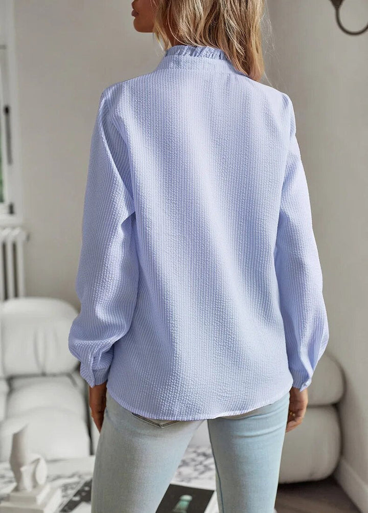 Aurora - Ruffle Long Sleeve Blouse