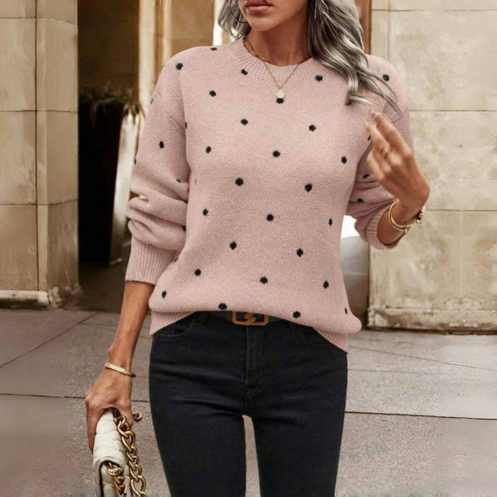 Olivia – Polka Dot Knitted Sweater