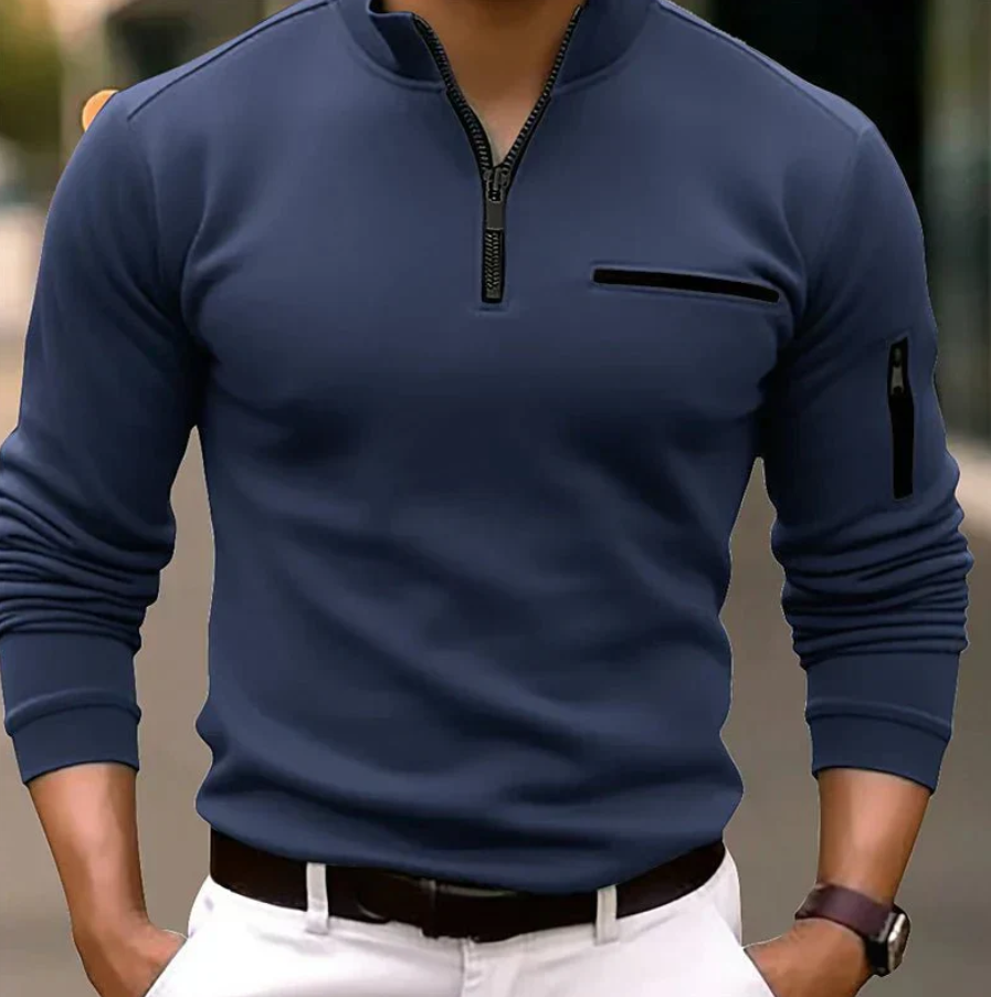 Logan - Long-Sleeve Zip Polo (1+1 BOGO)