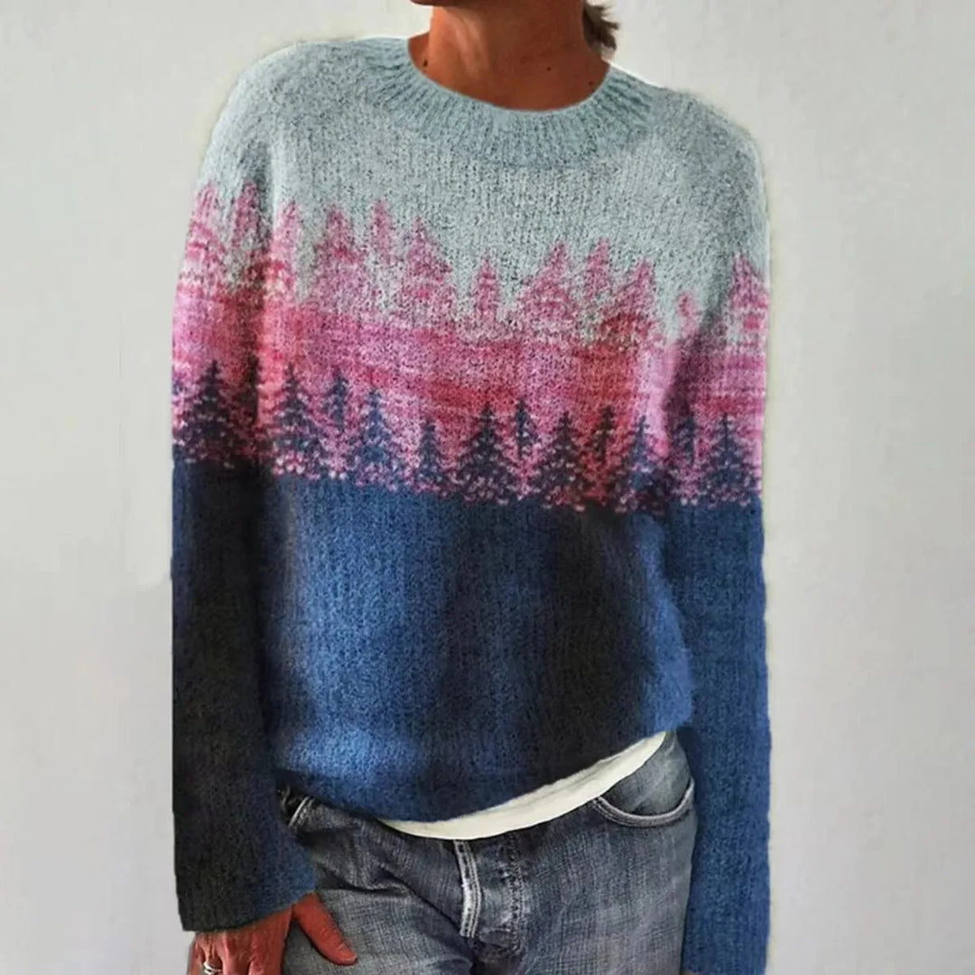 Janis | Winter Rainbow Sweater